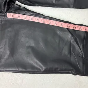 Princess Polly Zyaire Mid Rise Faux Leather Pants Black Size 4‎ thumbnail 11
