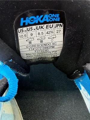 Hoka Crescendo XC racing shoes in the "Diva Blue / Evening Primrose" SZ 10.5 thumbnail 13