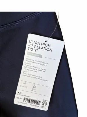 Athleta NWT Ultra High Rise Elation Tight Navy XS thumbnail 3