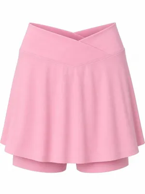 NWOT Halara Pink Crossover Tennis Skort L Long thumbnail 2