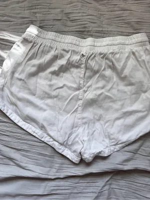 Beige Bralette and White Lace-Trim Sleep Shorts Set thumbnail 5