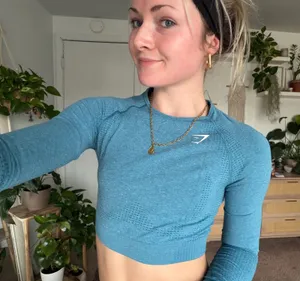 Blue Gymshark Long Sleeve Top thumbnail 1