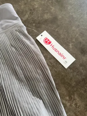 Husnairn Pleated tennis Skirt in Light gray thumbnail 9