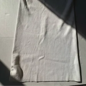 525 America knit elastic cross strap open back midi dress off white Ivory Medium thumbnail 7