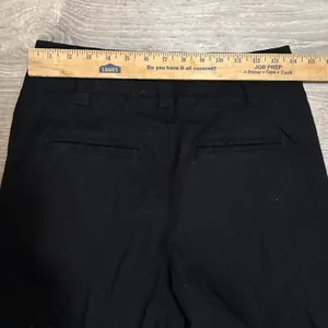 Maeve Anthropologie Naomi Wide Leg Trousers Pants Linen Blend Mid Rise‎ Black 12 thumbnail 9