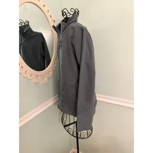 Patagonia W’s All The Free jacket women size Medium Gray turquoise‎ thumbnail 3