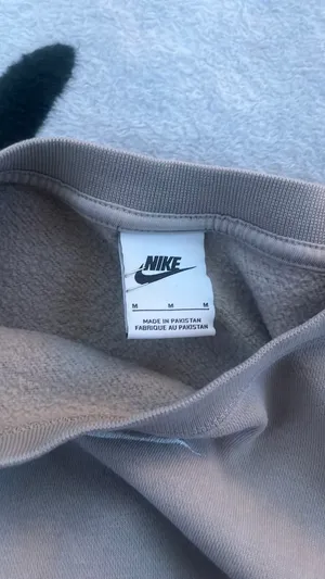 Tan Cropped Nike Sweatshirt thumbnail 4
