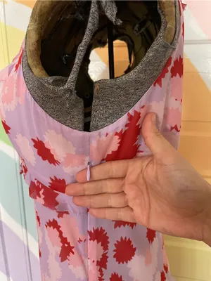 Anthropologie Deletta Silk Floral Y2K Whimsical Midi Dress Sz 8 💛🎀 thumbnail 5