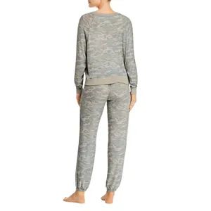NEW Honeydew Womens Star Seeker Camo Knit Pajama Pants 94113 Green Camo L thumbnail 6