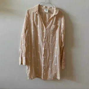 Anthropologie Mermaid Label Cream Shoreward Beach Dress thumbnail 6