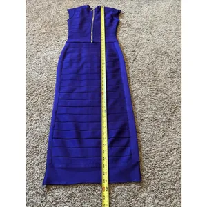 Akira Soft Glam Midi Purple Bandage Dress Size Small NWOT Homecoming Wedding thumbnail 7