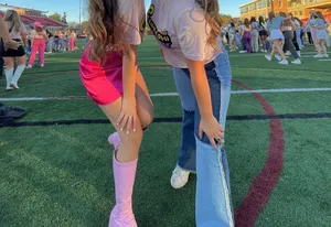 Hot pink skirt thumbnail 2