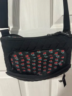 Vera Bradley Black Crossbody Bag Quilted thumbnail 4