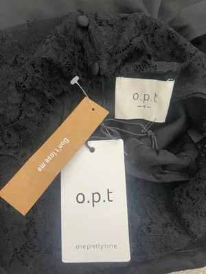 NWT o.p.t Natalia Dress size 6 Black Lace Maxi Dress Few Moda silky thumbnail 7