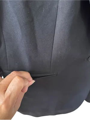 J.Crew Parke Bi-Stretch Cotton Blend Black Blazer Jacket Size 12 thumbnail 9