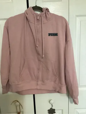 PINK Victoria's Secret Soft Pale Pink Hoodie thumbnail 1