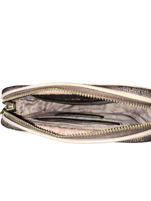Michael Kors Jet Set Travel Crossbody Bag Brown MK Monogram Small Gold Chain Use thumbnail 6