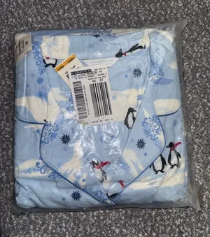 Charter Club Kids Light Blue Penguin Pajama Set thumbnail 1