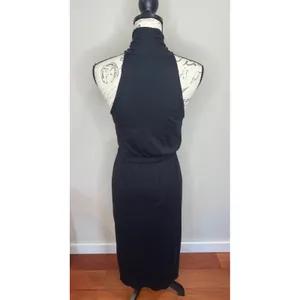 Ann Taylor Crossover Halter Knit Dress Gray NWT Sz S thumbnail 2