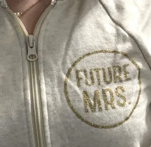 Ideology White shade zip up Bride / Future Mrs. thumbnail 3