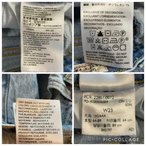 Levi's Premium Womens 25x27 Wedgie Jeans‎ High Rise Button Fly Light Wash Ankle thumbnail 7
