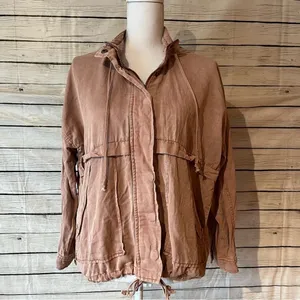 Lucky Brand Zipper Utility Jacket In Rose thumbnail 5