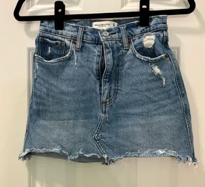 Abercrombie High-Rise Denim Skirt thumbnail 1