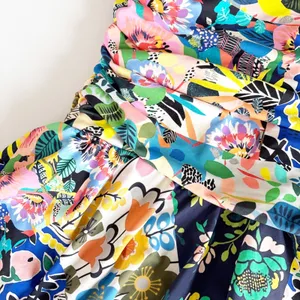 Johnny Was Womens Layla Halter Ruched Floral Boho Resort Vacation Swim Dress L thumbnail 4