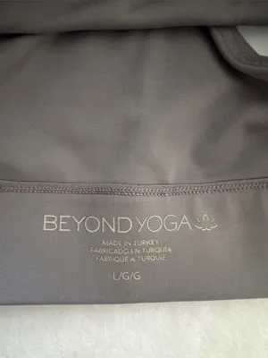 Beyond Yoga Charcoal Racerback Sports Bra with Adjustable Straps thumbnail 5