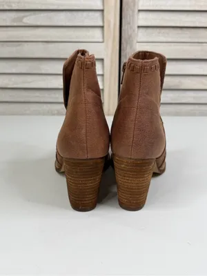 ZIGI SOHO Women's "Halyn" Brown Western Whipstitch Pointed Toe Ankle Boots-8 thumbnail 5