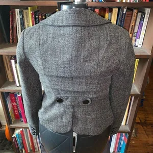 Ann Taylor size 2 black tweed regency royalcore blazer thumbnail 2