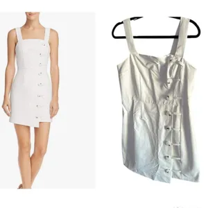 Revolve Finders Keepers Mila Sleeveless Button Detail Mini Dress size XL Nwot thumbnail 7