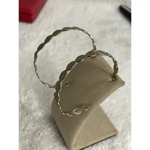 Melinda Maria Sabina Infinity Hammered Hoop Earrings 2” NO BACKS thumbnail 2