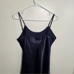 Women's Slip Dress‎ Navy Blue Sleeveless Navy Blue Spaghetti Strap A-Line Adjust thumbnail 7