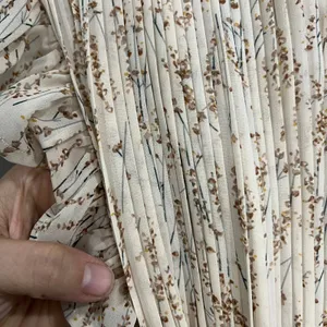 Orange Creek Midi Dress Women M Cream Floral Great Pleated Ruffle Flutter Sleeve thumbnail 2