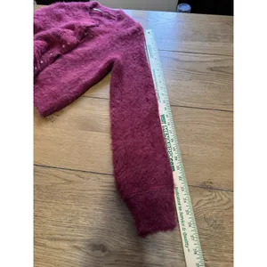 Free People Women Size Small Celeste‎ Heart Button Cardigan Aged Red Size Small thumbnail 8