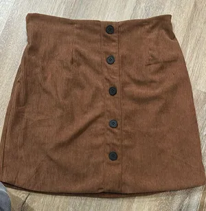 NWT brown corduroy Cyclamen medium brown skirt thumbnail 1