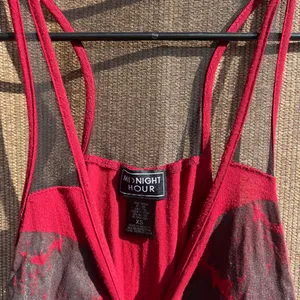 Midnight Hour Skull Punk Rock Sleeveless Top Shirt Womens Sz XS Midnight Red thumbnail 6
