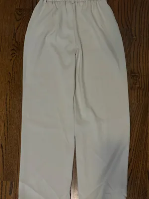 Wide Leg Cream Trousers thumbnail 2