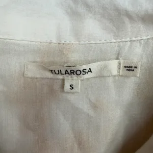 Tularosa Small Midi Dress Cream Floral Embroidery Lace Trim Boho Button Front thumbnail 6