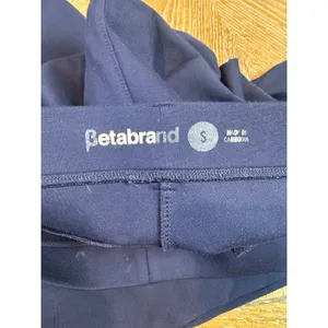 Betabrand Class DPYP Dress Pant Yoga Pant Straight Navy Blue W0076 Size Small thumbnail 5
