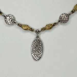 Vintage Chico's Mixed Metal Station Necklace ✨ thumbnail 4