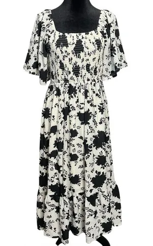 Mittoshop Victoria Flower print midi Dress NWT thumbnail 1