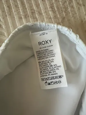 Roxy Girls White Textured Bikini Bottoms thumbnail 2