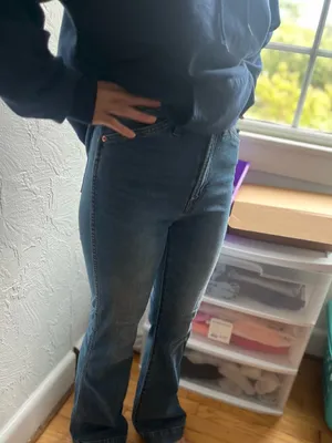 GAP Dark Blue Flare Jeans thumbnail 3