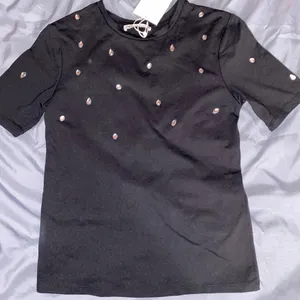 Zara NWT Black Sparkly Top Sz. S thumbnail 3