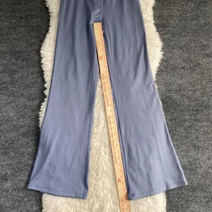 Aeropostale High Waist Crossover Flare Yoga Pants Dusty Blue Y2k Atheltic thumbnail 5