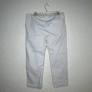 American Giant‎ Womens XXL White Cotton Blend Drawstring Straight Leg Pants USA thumbnail 2