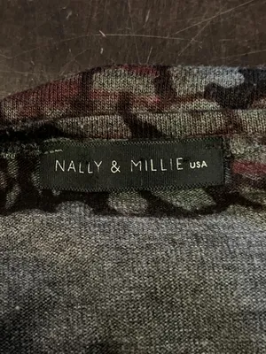 Nally & Millie Dress Womens Large Brown Multicolor Abstract Knit Tunic Boho thumbnail 8