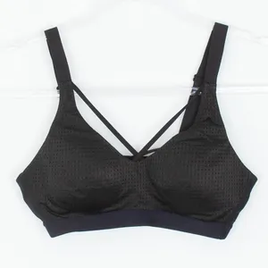 Victorias Secret Sport Black Strappy Sports Bra Womens‎ 34B Lightweight Athletic thumbnail 1